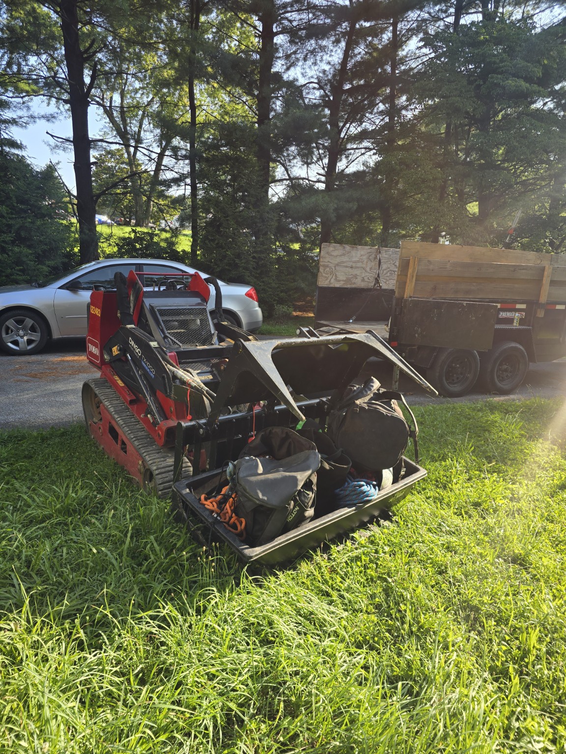 Toro mini skid and tree service equipment